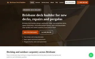 Home page of brisbanedeckbuilder.com