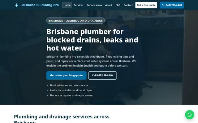 Home page of brisbaneplumbingpro.com