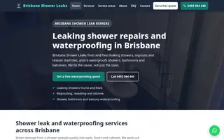 Home page of brisbaneshowerleaks.com