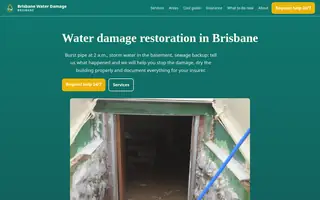 Home page of brisbanewaterdamage.com