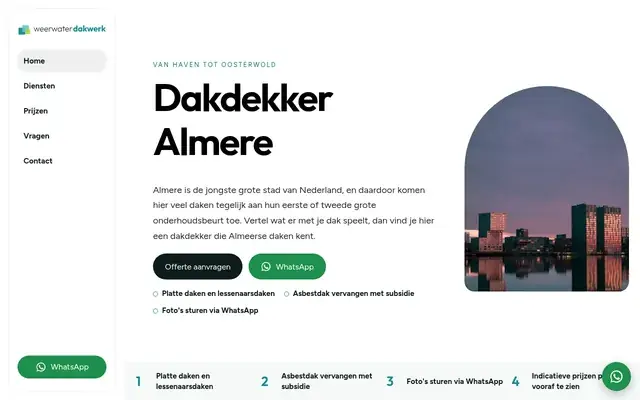Home page of Weerwater Dakwerk