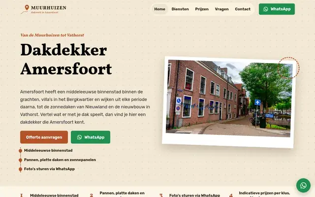 Home page of Muurhuizendak