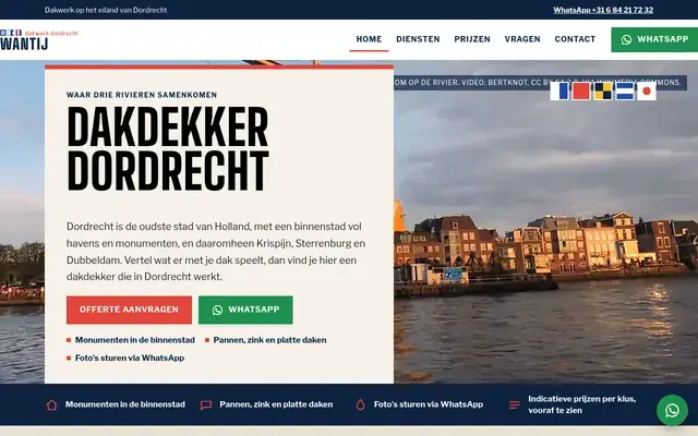 Home page of Wantij Dakwerk