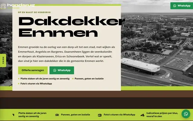 Home page of Hondsrug Dakwerk
