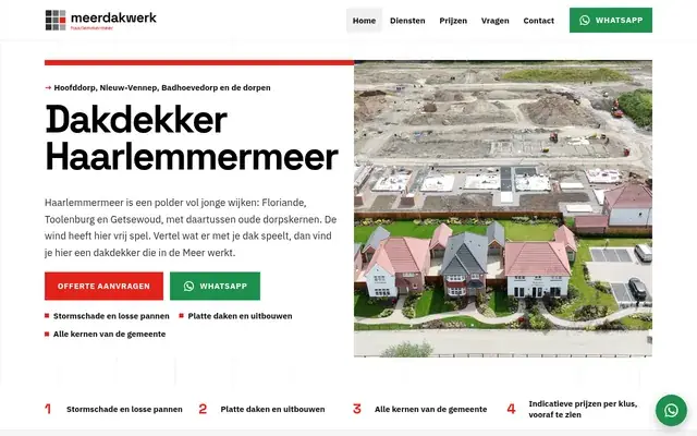 Home page of Meerdakwerk