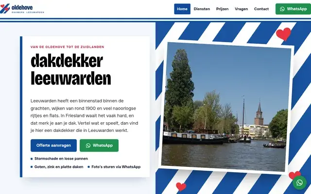 Home page of Oldehove Dakwerk