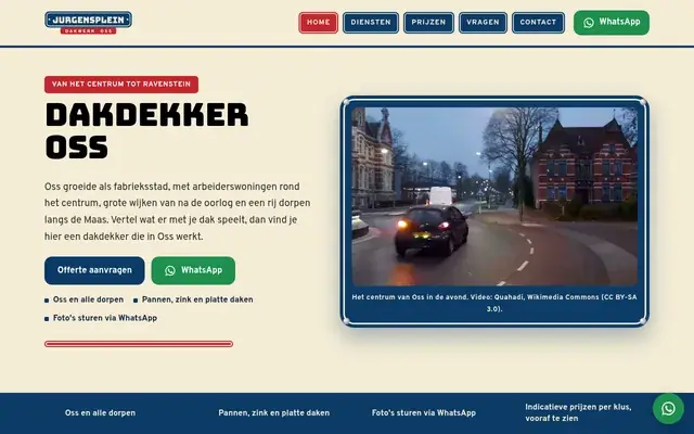 Home page of Jurgensplein Dakwerk