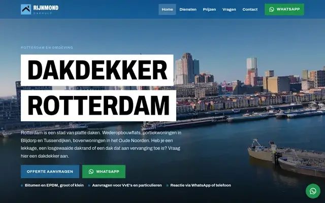 Home page of Rijnmond Dakhulp