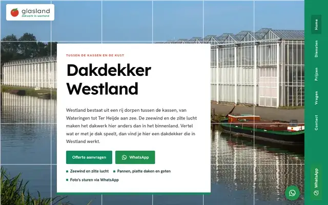 Home page of Glasland Dakwerk
