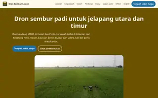 Homepagina van dronefieldspraying.my