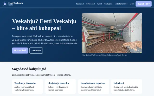 Home page of eestiveekahju.ee