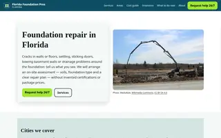 Home page of floridafoundationpros.com
