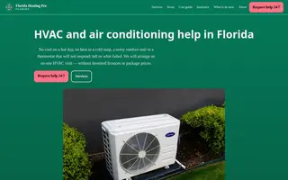 Home page of floridaheatingpro.com