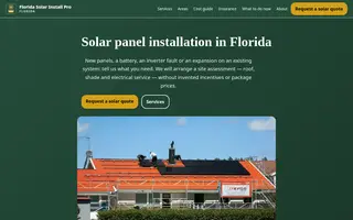 Home page of floridasolarinstallpro.com