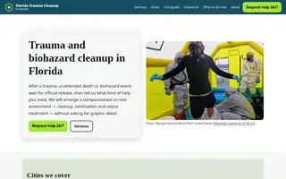 Home page of floridatraumacleanup.com