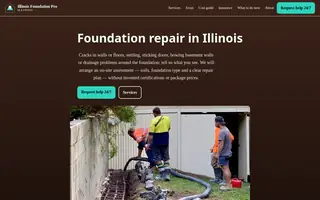 Home page of illinoisfoundationpro.com