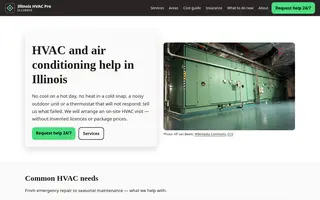 Home page of illinoishvacpro.com
