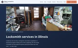 Home page of illinoislocksmithpro.com