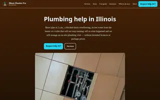 Home page of illinoisplumberpro.com