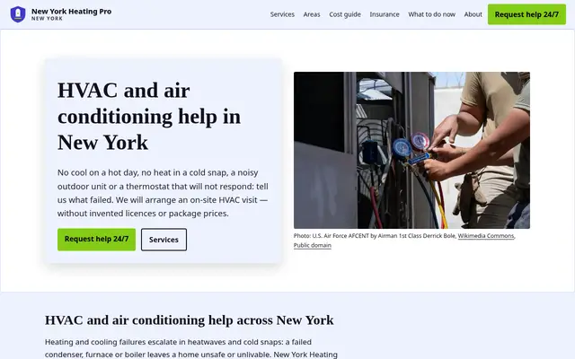 Home page of newyorkheatingpro.com