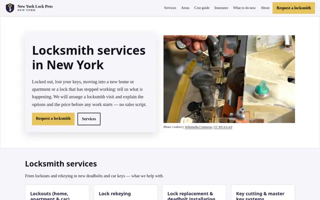 Home page of newyorklockpros.com