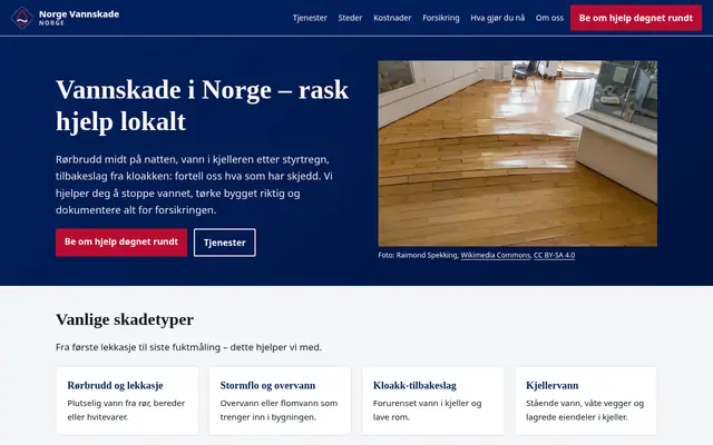 Home page of norgevannskade.com