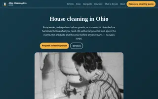 Home page of ohiocleaningpro.com