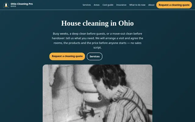 Home page of ohiocleaningpro.com