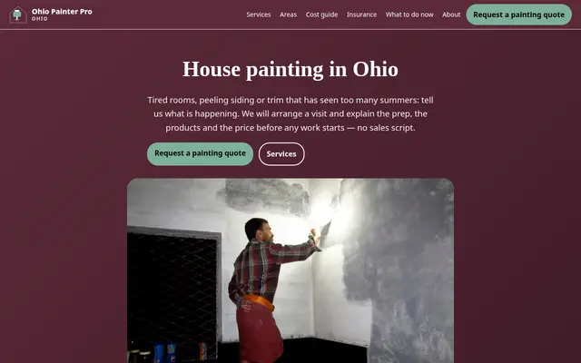 Home page of ohiopainterpro.com