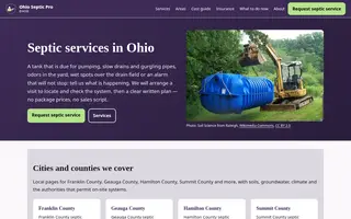 Home page of ohiosepticpro.com