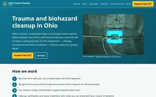 Home page of ohiotraumacleanup.com
