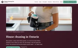Home page of ontariocleaningpro.com