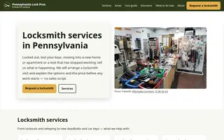 Home page of pennsylvanialockpros.com