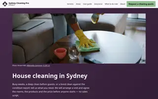 Home page of sydneycleaningpro.com
