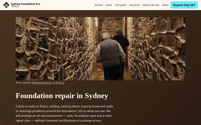 Home page of sydneyfoundationpro.com
