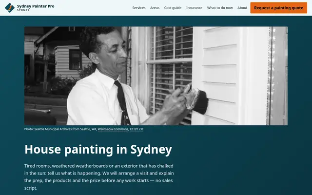 Home page of sydneypainterpro.com