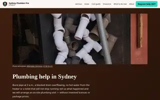 Home page of sydneyplumberpro.com