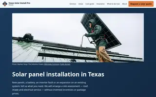 Home page of texassolarinstallpro.com