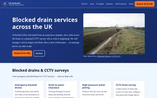 Home page of ukdrainpro.co.uk